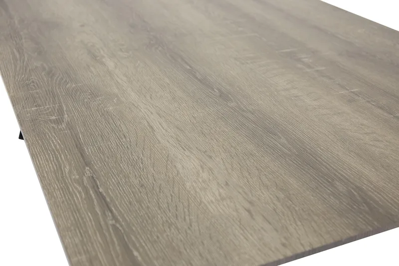 Marina Rektangulärt Matbord 180 cm i Trä med Ek- och Metallutseende - Gråbeige - Möbler - Matplats - Matbord & köksbord
