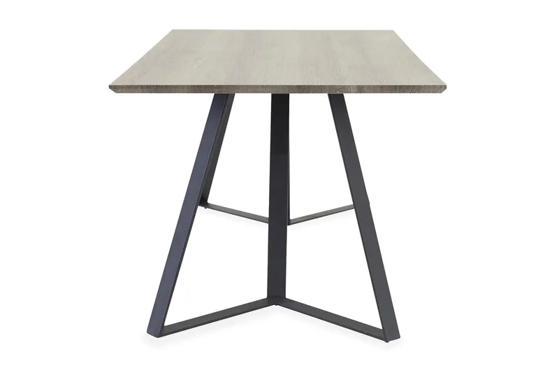 Marina Rektangulärt Matbord 180 cm i Trä med Ek- och Metallutseende - Gråbeige - Möbler - Matplats - Matbord & köksbord
