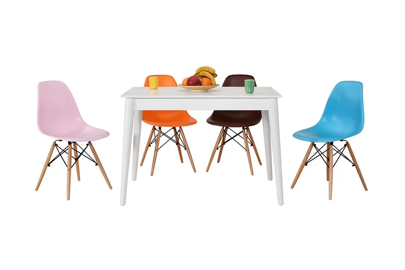 Matbord 110 cm - Vit - Möbler - Matplats - Matbord & köksbord