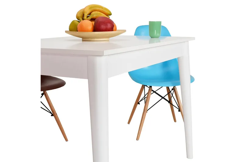 Matbord 110 cm - Vit - Möbler - Matplats - Matbord & köksbord