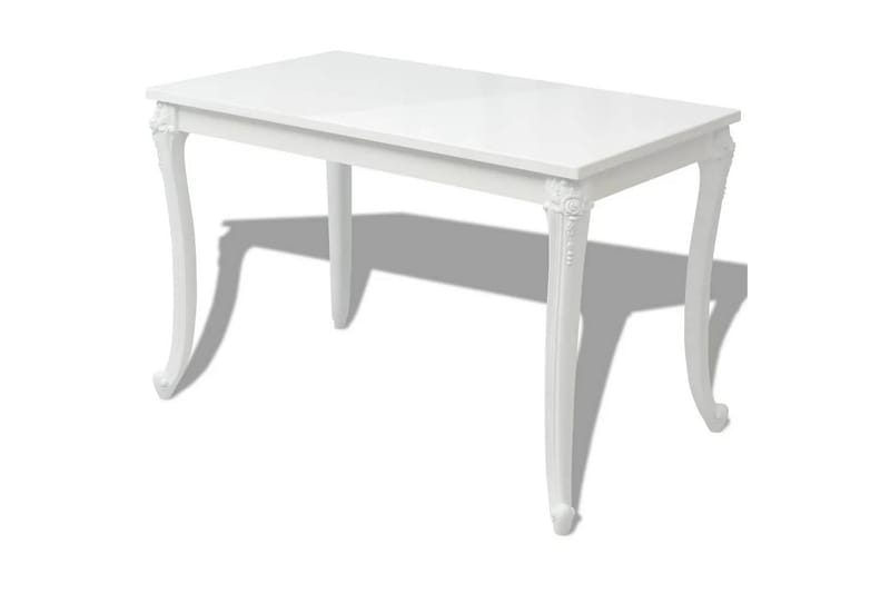 Matbord 116x66x76 cm vit högglans - Vit - Möbler - Matplats - Matbord & köksbord