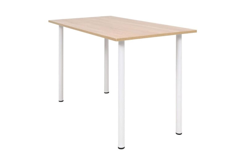 Matbord 120x60x73 cm ekfärg och vit - Vit - Bord - Matbord & köksbord