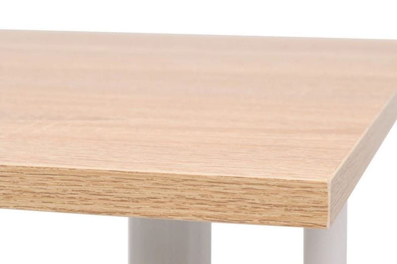 Matbord 120x60x73 cm ekfärg och vit - Vit - Bord - Matbord & köksbord