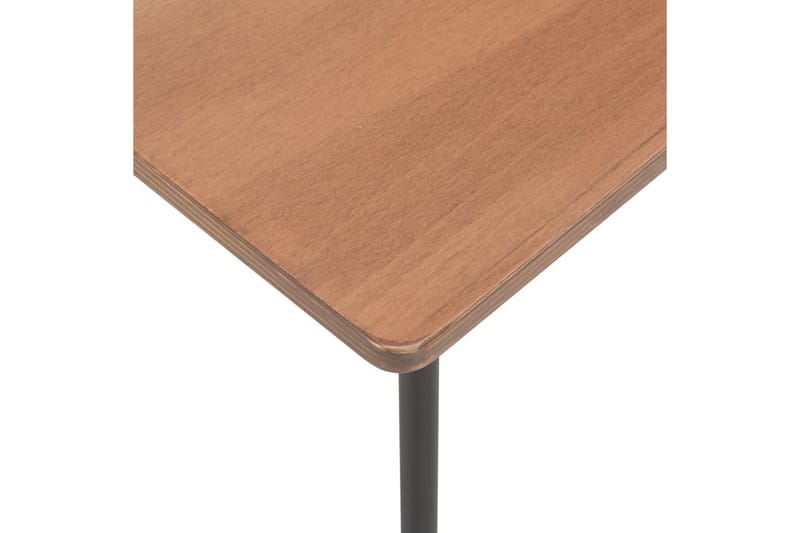 Matbord 120x60x73 cm massiv plywood stål brun - Brun - Bord - Matbord & köksbord