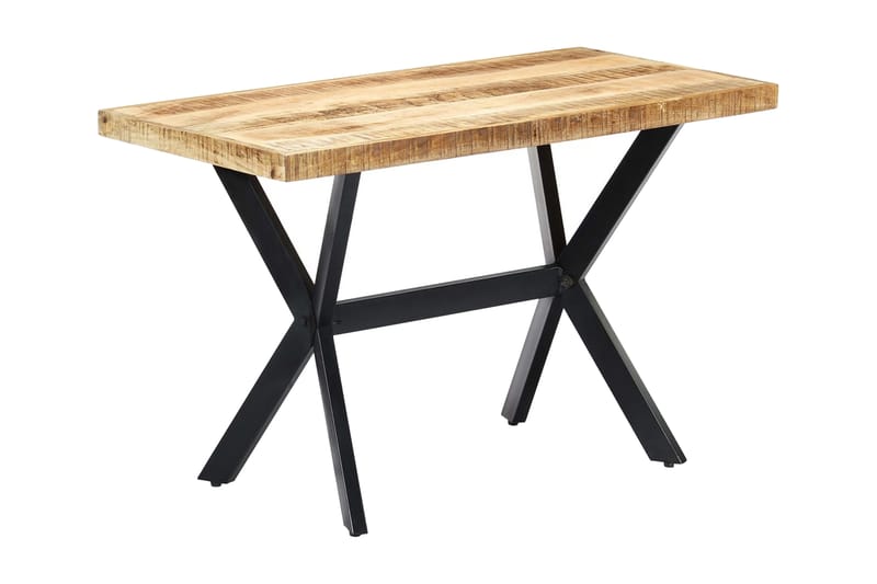 Matbord 120x60x75 cm massivt grovt mangoträ - Brun - Möbler - Matplats - Matbord & köksbord