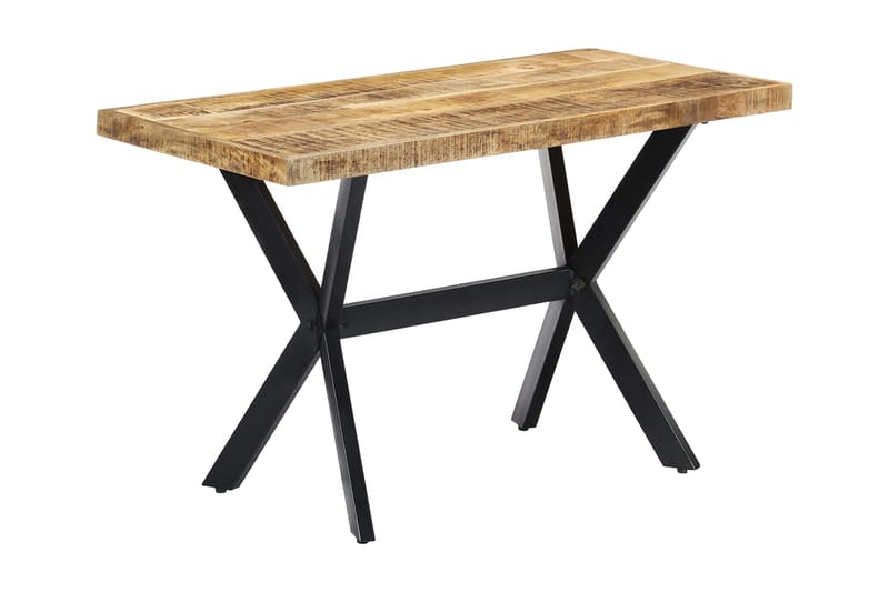 Matbord 120x60x75 cm massivt grovt mangoträ - Brun - Möbler - Matplats - Matbord & köksbord