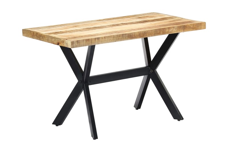 Matbord 120x60x75 cm massivt grovt mangoträ - Brun - Möbler - Matplats - Matbord & köksbord