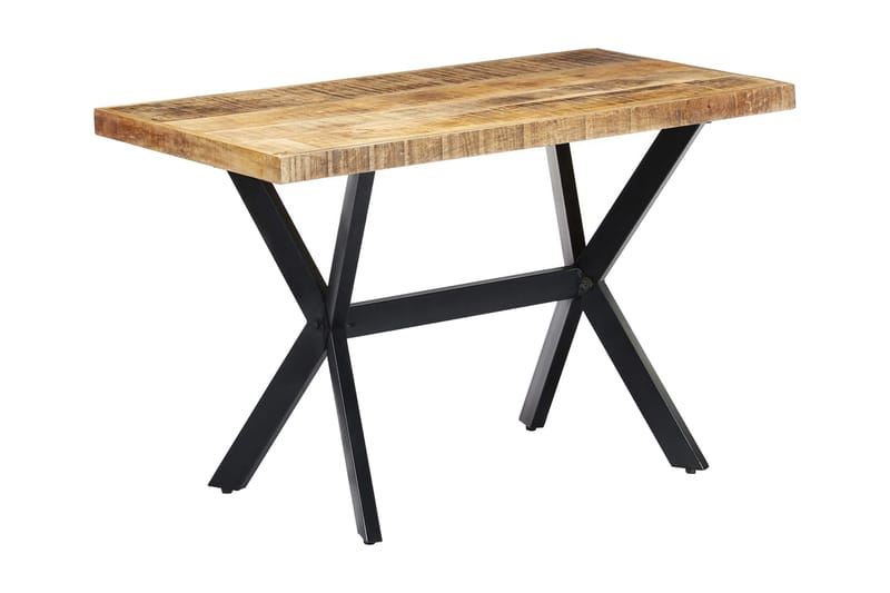 Matbord 120x60x75 cm massivt grovt mangoträ - Brun - Möbler - Matplats - Matbord & köksbord