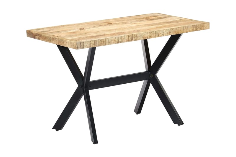 Matbord 120x60x75 cm massivt grovt mangoträ - Brun - Möbler - Matplats - Matbord & köksbord