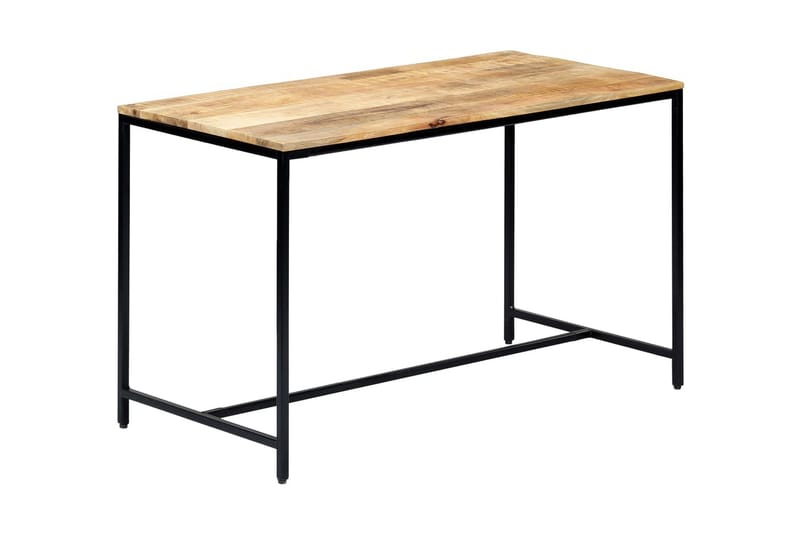 Matbord 120x60x75 cm massivt grovt mangoträ - Brun - Bord - Matbord & köksbord