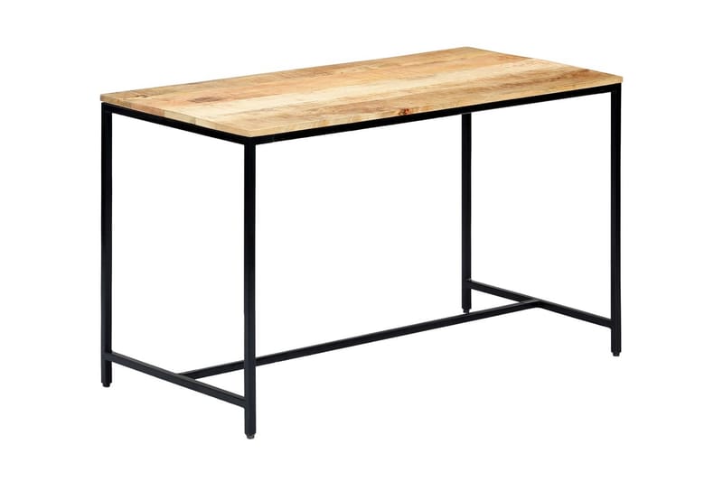 Matbord 120x60x75 cm massivt grovt mangoträ - Brun - Bord - Matbord & köksbord