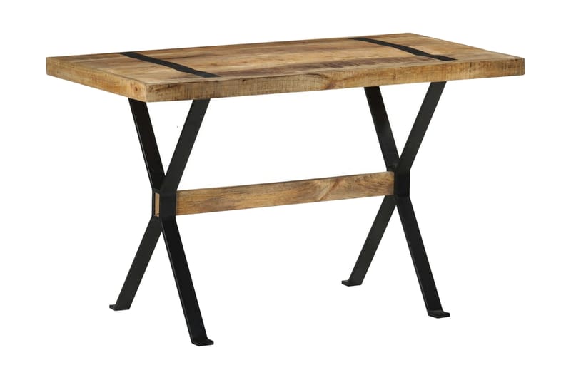 Matbord 120x60x76 cm grovt mangoträ - Brun - Möbler - Matplats - Matbord & köksbord
