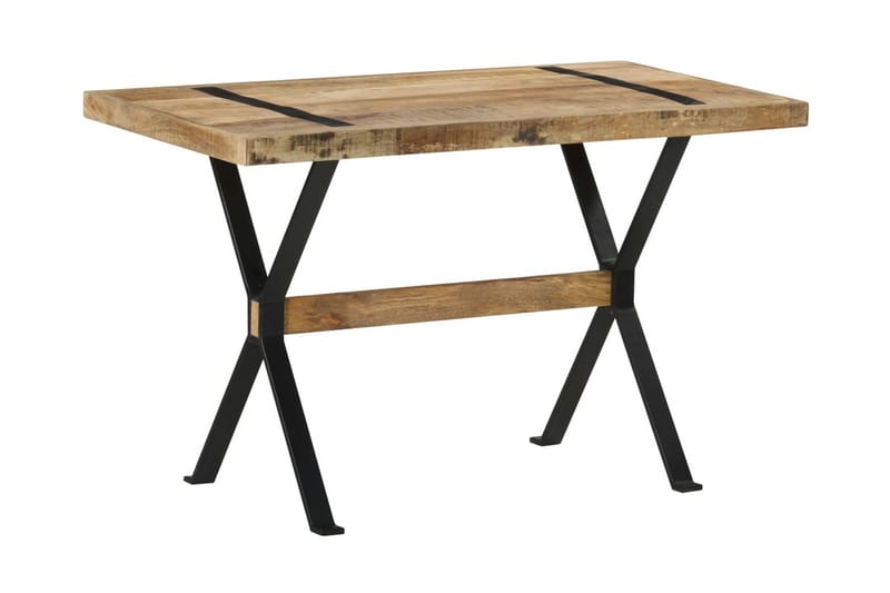 Matbord 120x60x76 cm grovt mangoträ - Brun - Möbler - Matplats - Matbord & köksbord
