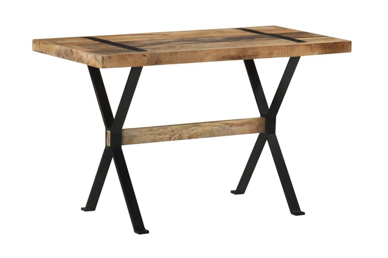 Matbord 120x60x76 cm grovt mangoträ - Brun - Möbler - Matplats - Matbord & köksbord