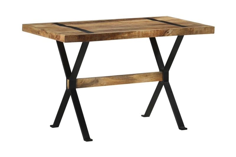 Matbord 120x60x76 cm grovt mangoträ - Brun - Möbler - Matplats - Matbord & köksbord