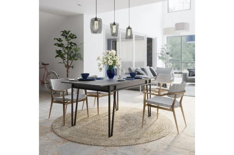 Matbord 132 cm - Antracit - Möbler - Matplats - Matbord & köksbord