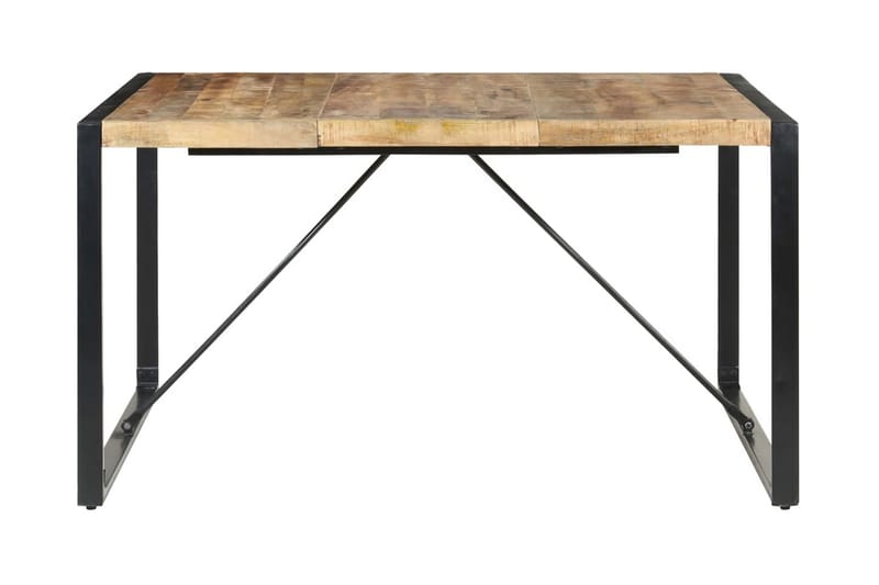 Matbord 140x140x75 cm grovt mangoträ - Brun - Möbler - Matplats - Matbord & köksbord