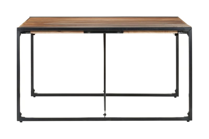 Matbord 140x140x75 cm massivt trä med sheshamfinish - Brun - Möbler - Matplats - Matbord & köksbord