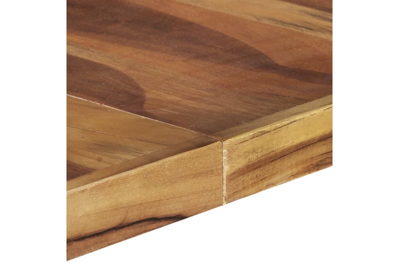 Matbord 140x140x75 cm massivt trä med sheshamfinish - Brun - Möbler - Matplats - Matbord & köksbord