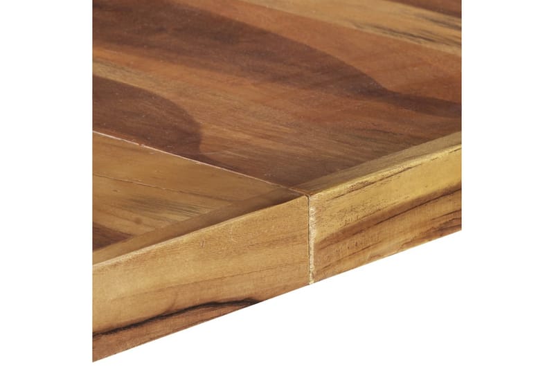 Matbord 140x140x75 cm massivt trä med sheshamfinish - Brun - Bord - Matbord & köksbord