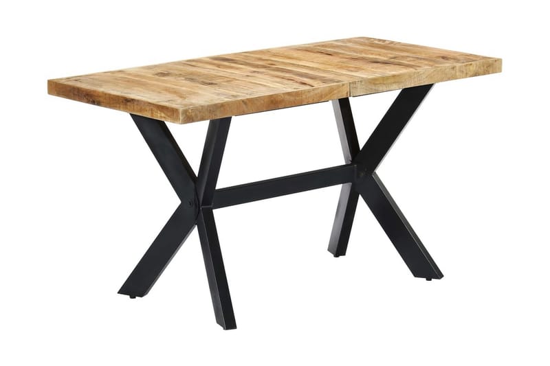 Matbord 140x70x75 cm massivt grovt mangoträ - Brun - Möbler - Matplats - Matbord & köksbord