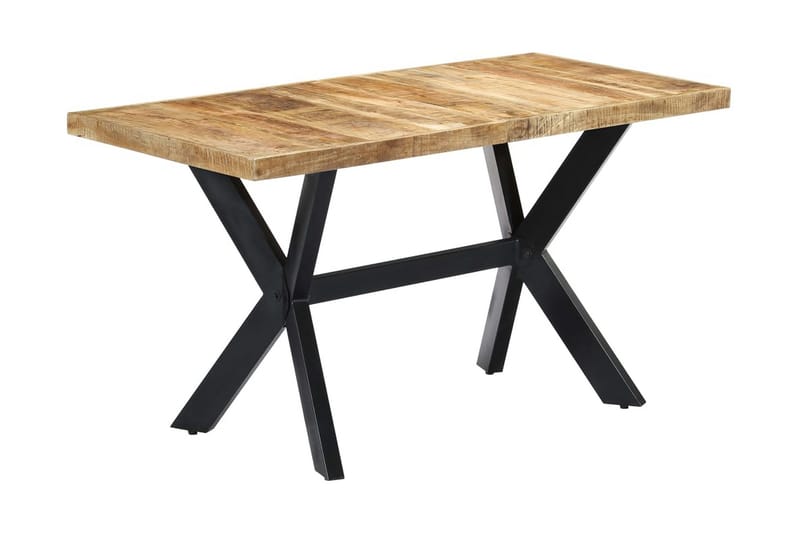 Matbord 140x70x75 cm massivt grovt mangoträ - Brun - Möbler - Matplats - Matbord & köksbord