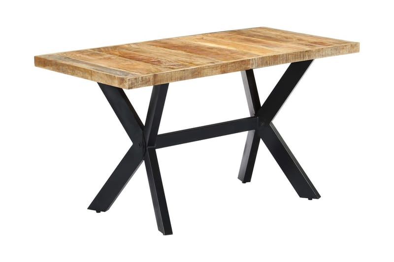 Matbord 140x70x75 cm massivt grovt mangoträ - Brun - Möbler - Matplats - Matbord & köksbord