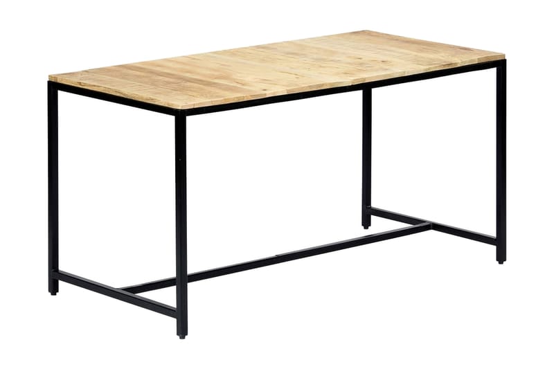 Matbord 140x70x75 cm massivt grovt mangoträ - Brun - Möbler - Matplats - Matbord & köksbord