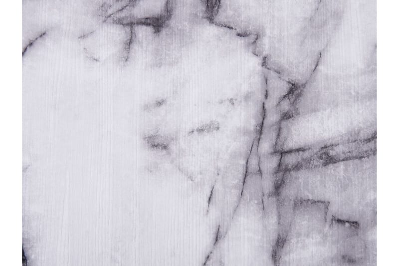 Matbord 150 x 80 cm marmor effekt/svart MOLDEN - Vit - Möbler - Matplats - Matbord & köksbord