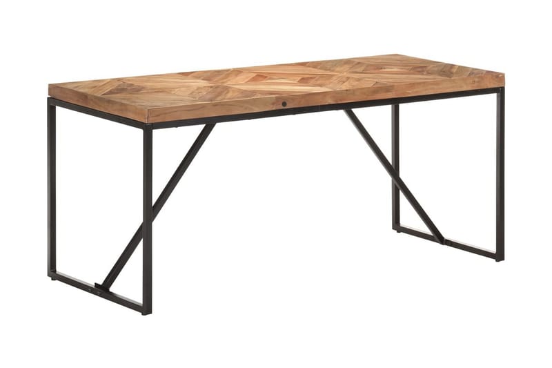 Matbord 160x70x76 cm massivt akaciaträ och mangoträ - Brun - Möbler - Matplats - Matbord & köksbord