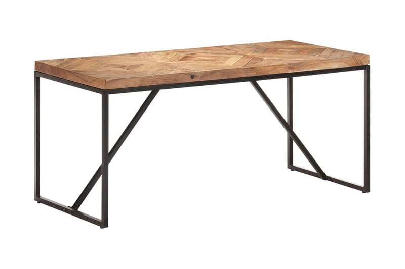 Matbord 160x70x76 cm massivt akaciaträ och mangoträ - Brun - Möbler - Matplats - Matbord & köksbord