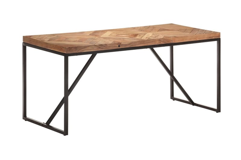Matbord 160x70x76 cm massivt akaciaträ och mangoträ - Brun - Möbler - Matplats - Matbord & köksbord