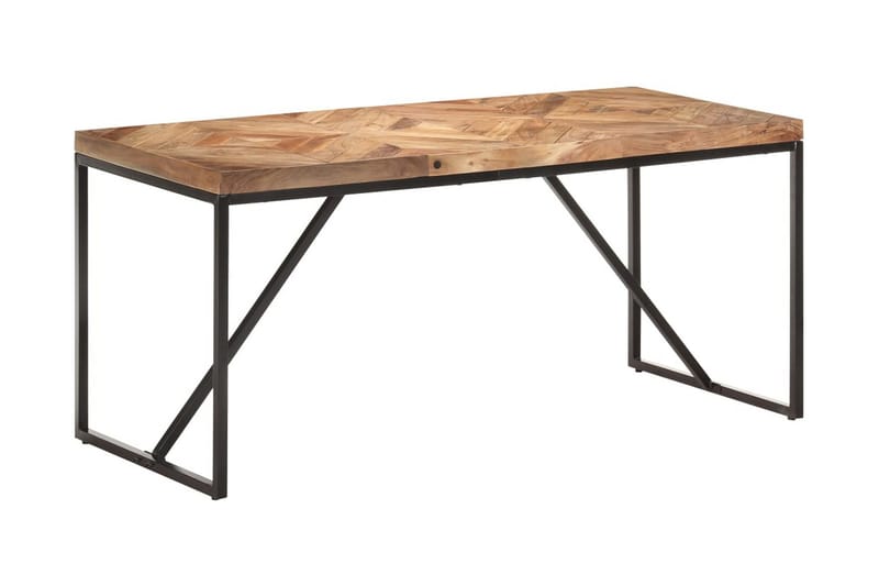 Matbord 160x70x76 cm massivt akaciaträ och mangoträ - Brun - Möbler - Matplats - Matbord & köksbord