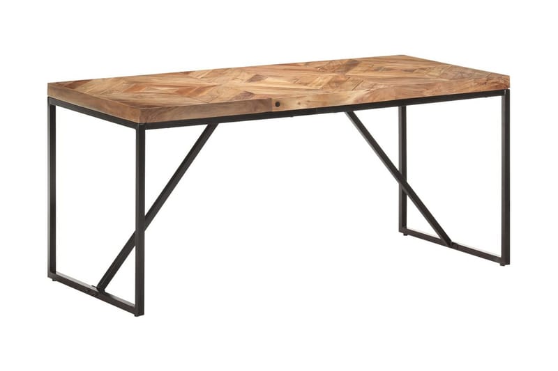 Matbord 160x70x76 cm massivt akaciaträ och mangoträ - Brun - Bord - Matbord & köksbord