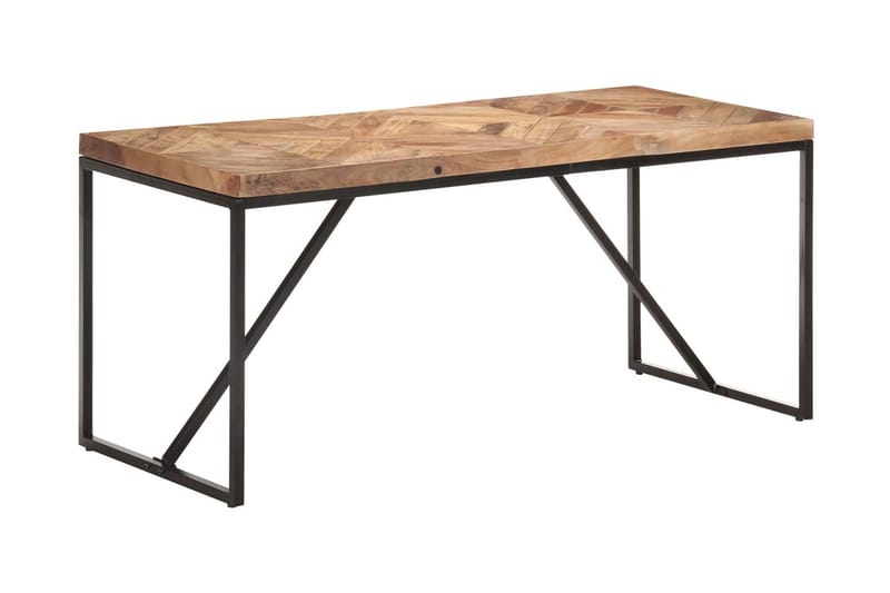 Matbord 160x70x76 cm massivt akaciaträ och mangoträ - Brun - Möbler - Matplats - Matbord & köksbord