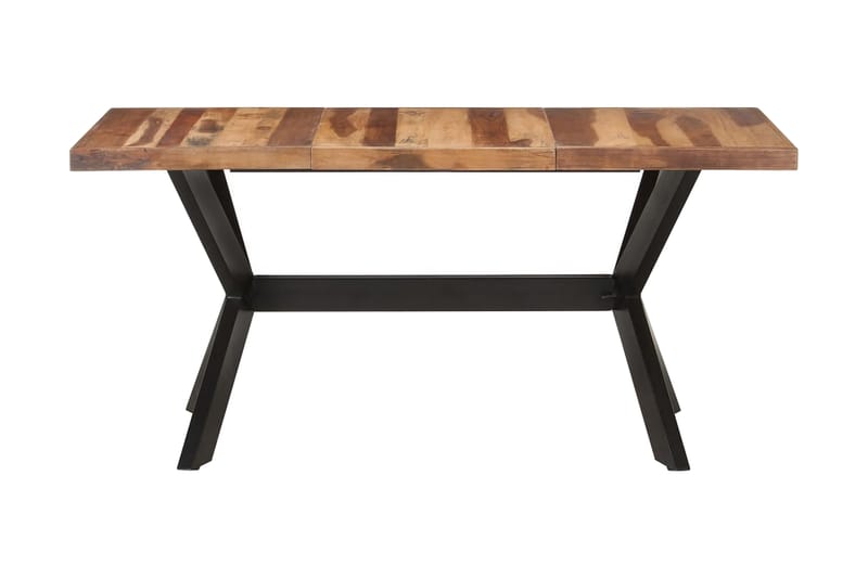 Matbord 160x80x75 cm massivt trä med sheshamfinish - Brun - Möbler - Matplats - Matbord & köksbord