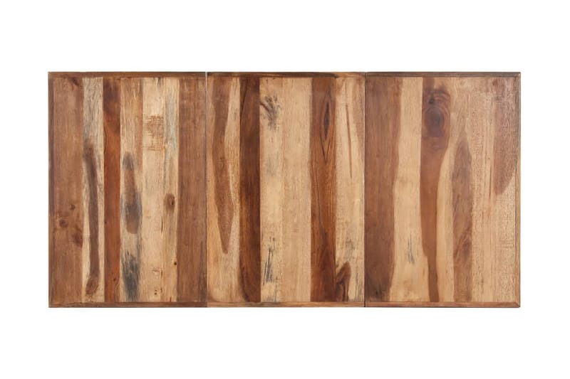 Matbord 160x80x75 cm massivt trä med sheshamfinish - Brun - Bord - Matbord & köksbord