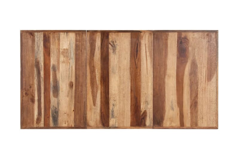 Matbord 160x80x75 cm massivt trä med sheshamfinish - Brun - Möbler - Matplats - Matbord & köksbord