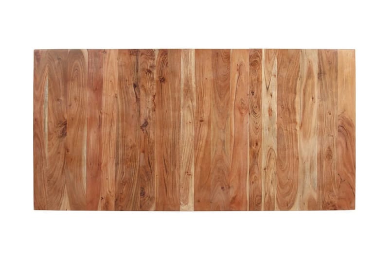 Matbord 160x80x76 cm massivt akaciaträ - Svart - Möbler - Matplats - Matbord & köksbord