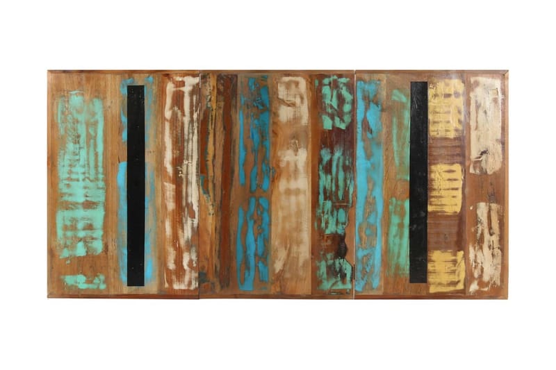 Matbord 160x80x76 cm massivt återvunnet trä - Flerfärgad - Möbler - Matplats - Matbord & köksbord