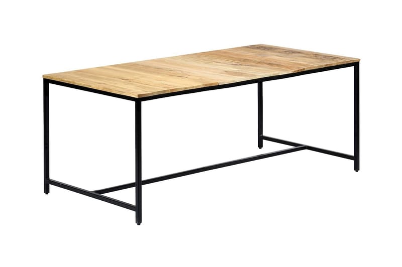 Matbord 180x90x75 cm massivt grovt mangoträ - Brun - Möbler - Matplats - Matbord & köksbord