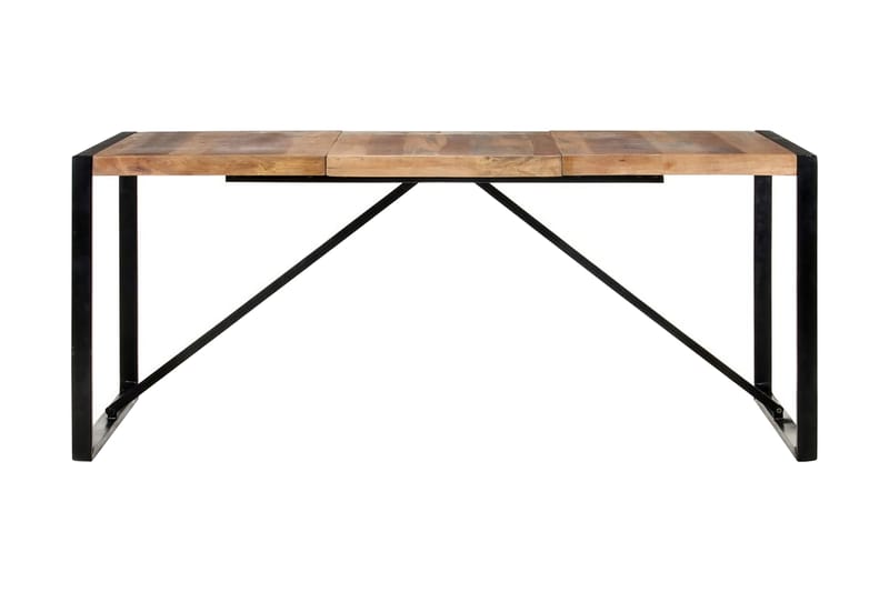 Matbord 180x90x75 cm massivt trä med sheshamfinish - Brun - Möbler - Matplats - Matbord & köksbord