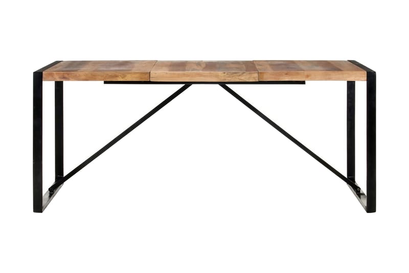 Matbord 180x90x75 cm massivt trä med sheshamfinish - Brun - Bord - Matbord & köksbord