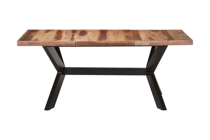 Matbord 180x90x75 cm massivt trä med sheshamfinish - Brun - Möbler - Matplats - Matbord & köksbord