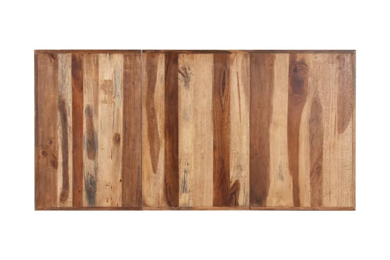Matbord 180x90x75 cm massivt trä med sheshamfinish - Brun - Möbler - Matplats - Matbord & köksbord