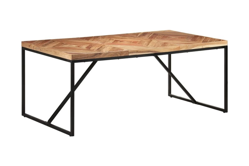 Matbord 180x90x76 cm massivt akaciaträ och mangoträ - Brun - Möbler - Matplats - Matbord & köksbord