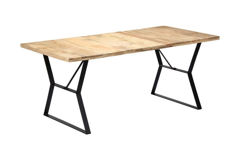 Matbord 180x90x76 cm massivt mangoträ - Brun - Bord - Matbord & köksbord
