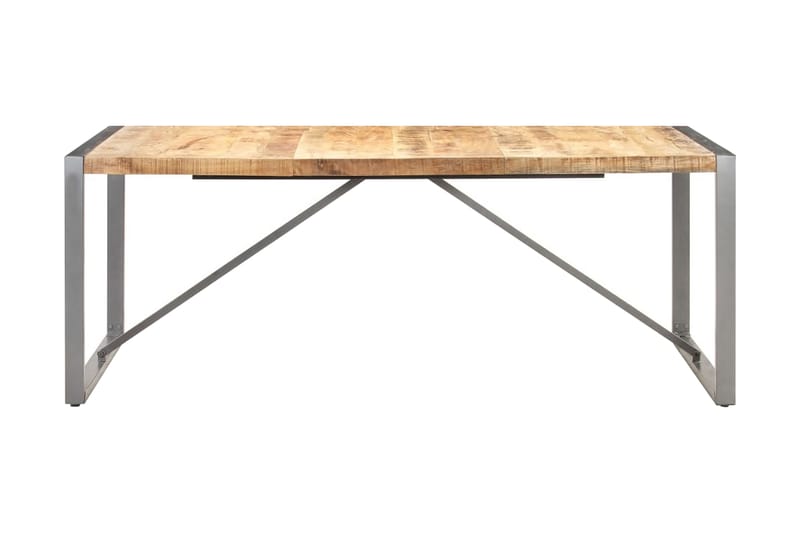 Matbord 200x100x75 cm massivt grovt mangoträ - Brun - Möbler - Matplats - Matbord & köksbord
