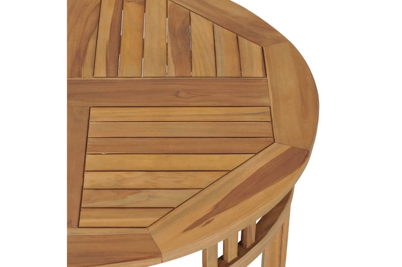 Matbord 80 cm massiv teak - Brun - Bord - Matbord & köksbord