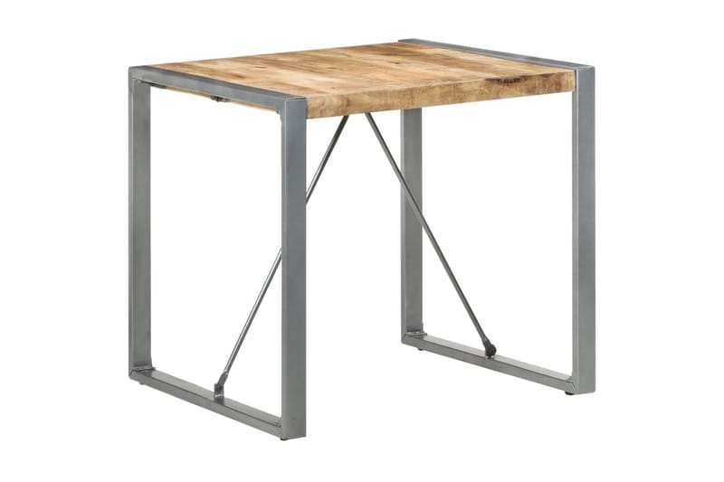 Matbord 80x80x75 cm grovt mangoträ - Brun - Möbler - Matplats - Matbord & köksbord
